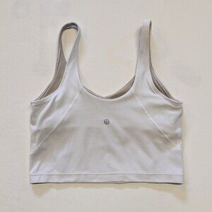 Lululemon White Align Tank Top Cropped Size 8